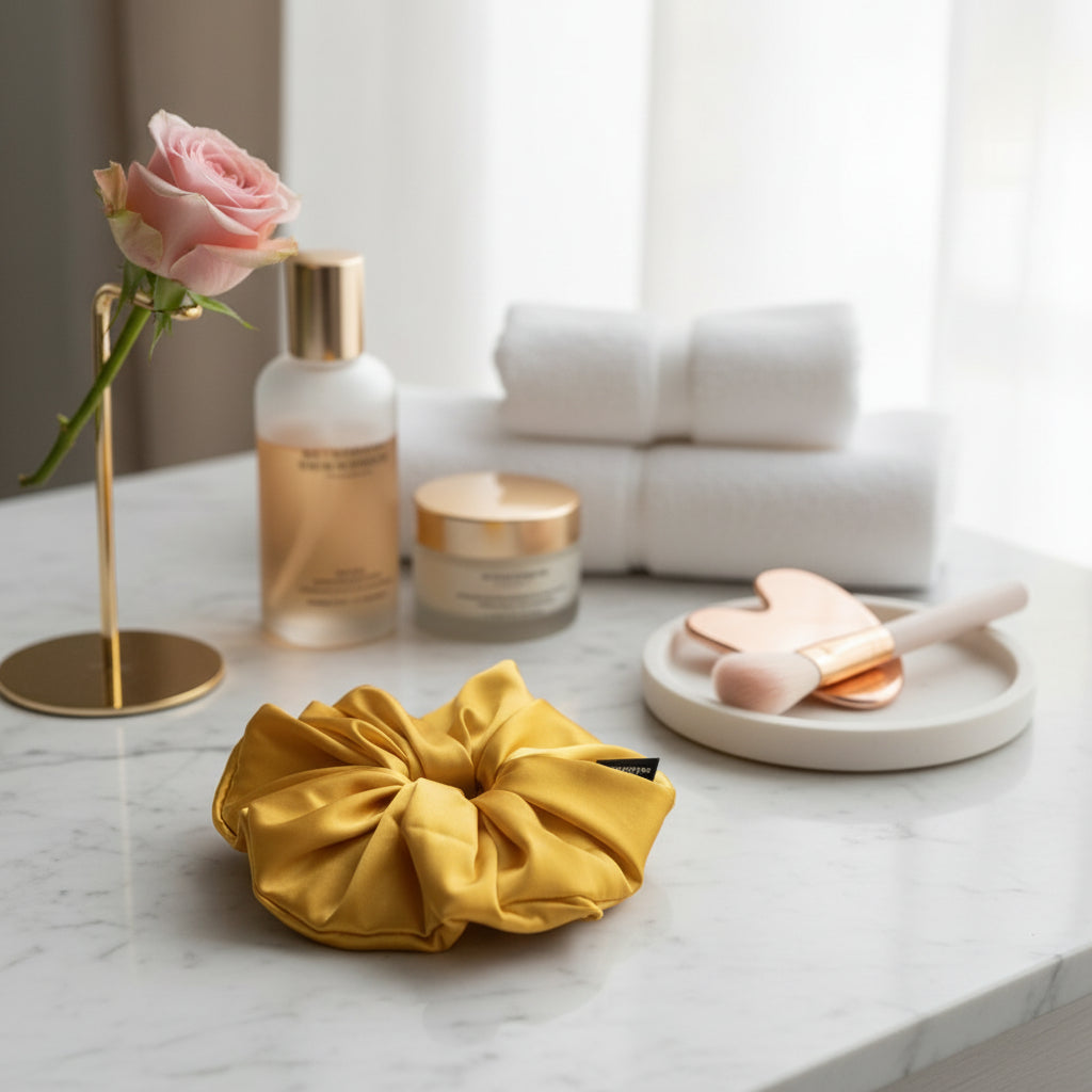 Amber | Premium Satin Scrunchie - 4 Sizes (XXS to XXL)